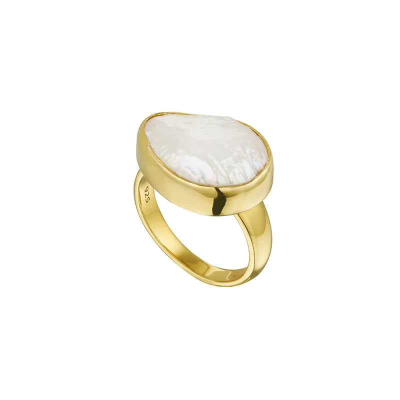 Of The Sea Baroque Pearl Ring