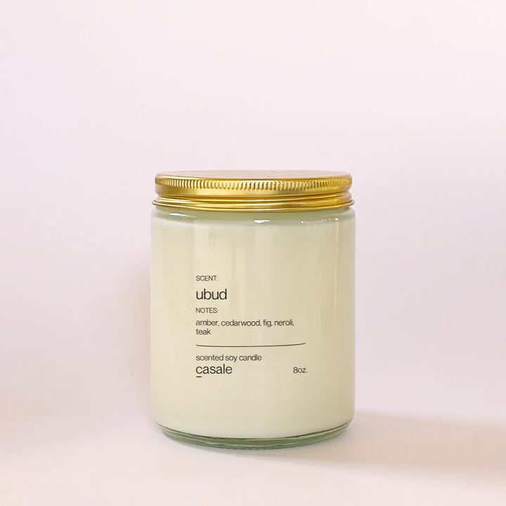 Ubud Single Wicked Soy Candle (8oz / 226g)