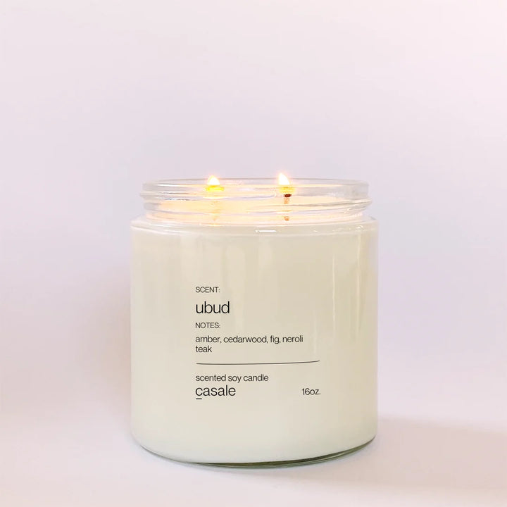 Ubud  Double Wicked Soy Candle (16oz / 453g)