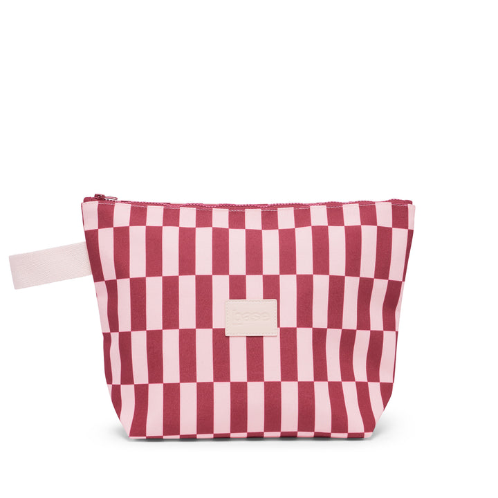 Wet Base Large (Coast) - Burgundy/Peony Check