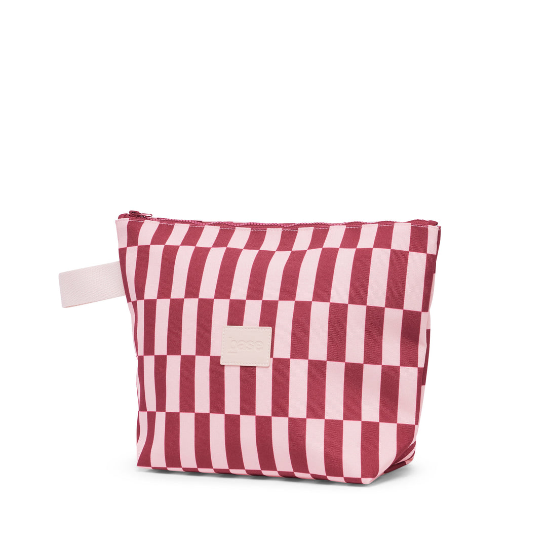 Wet Base Large (Coast) - Burgundy/Peony Check