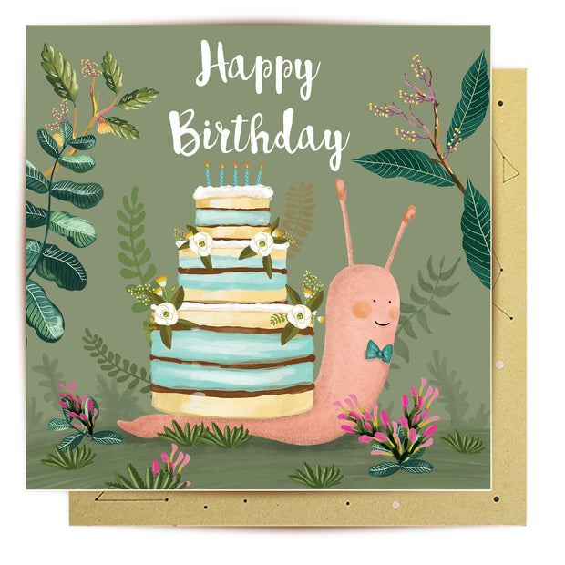 Mini Card - Birthday Snail