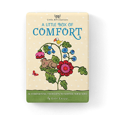 Twigseeds A Little Box of Comfort | 24 affirmations cards + stand