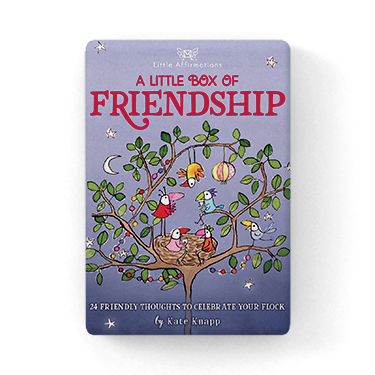 Twigseeds A Little Box of Friendship | 24 affirmations cards + stand