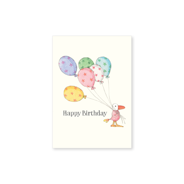 Twigseeds Balloons Happy Birthday Mini Card
