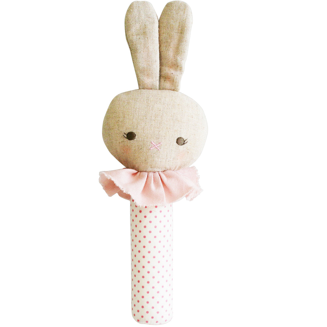Roberta Bunny Squeaker - Pink Spot