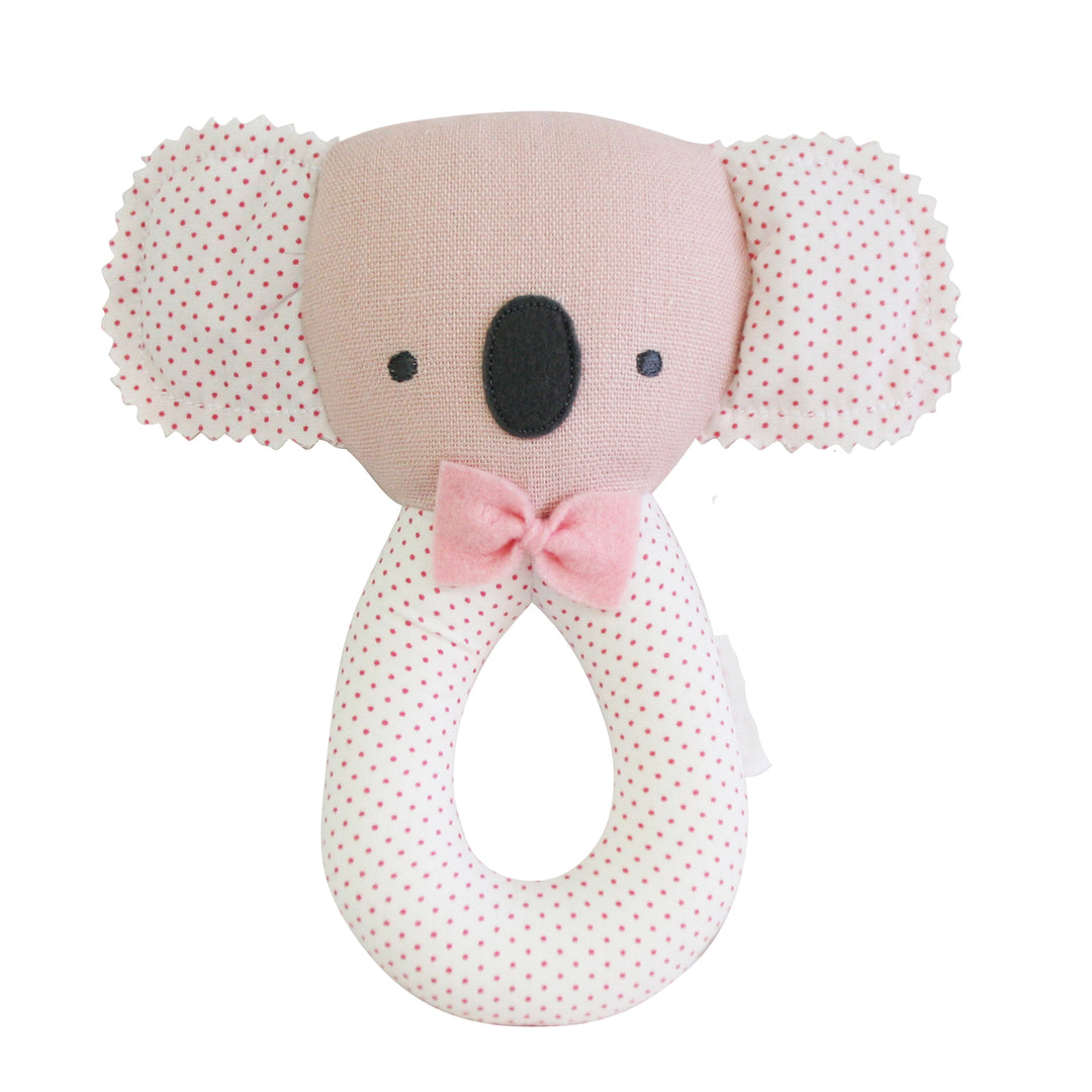 Baby Koala Grab Rattle - Pink