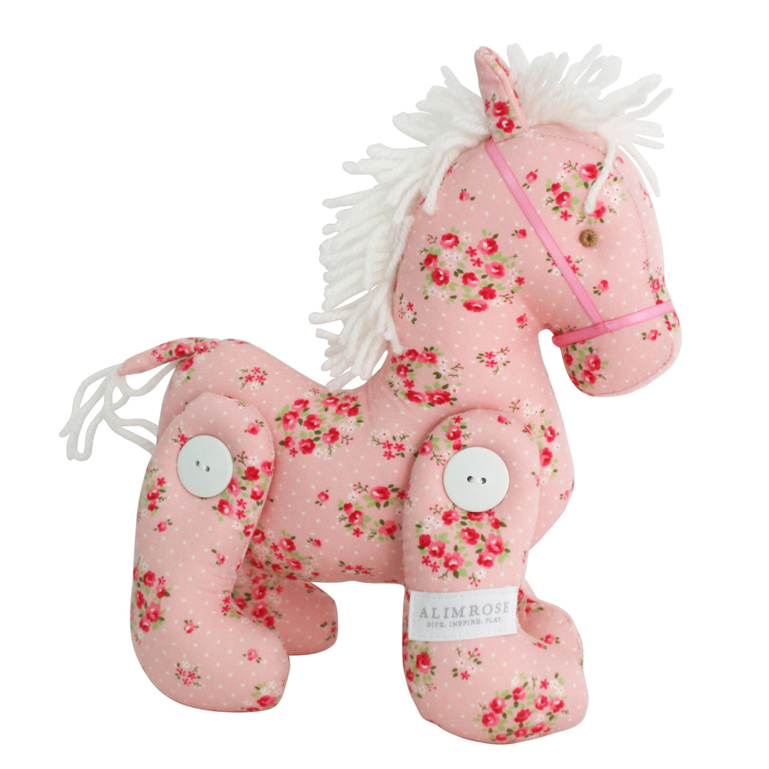 Pony Jointed - Pink Floral Wreath