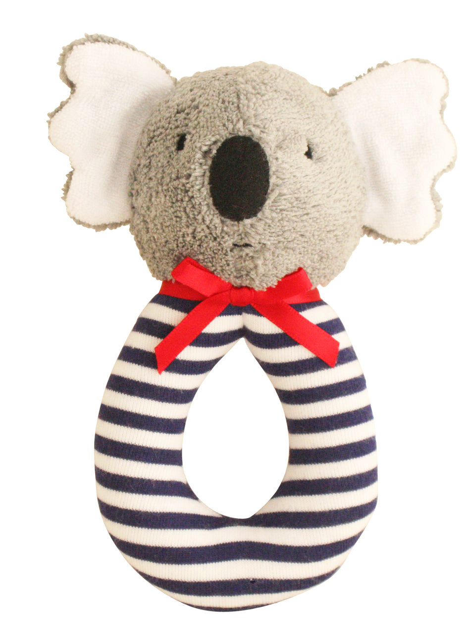 Koala Grab Rattle - Navy
