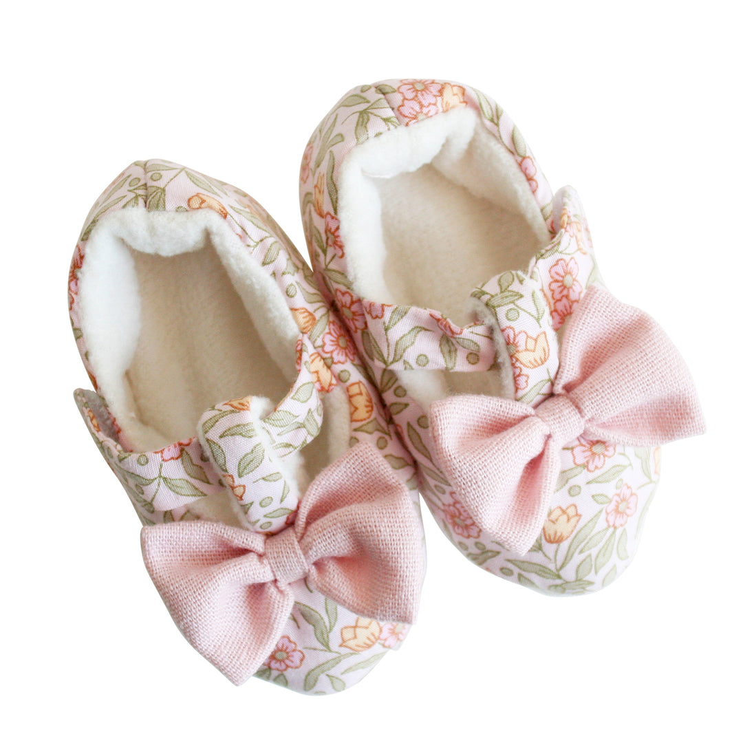 Alimrose Bow Booties Blossom Lily Pink