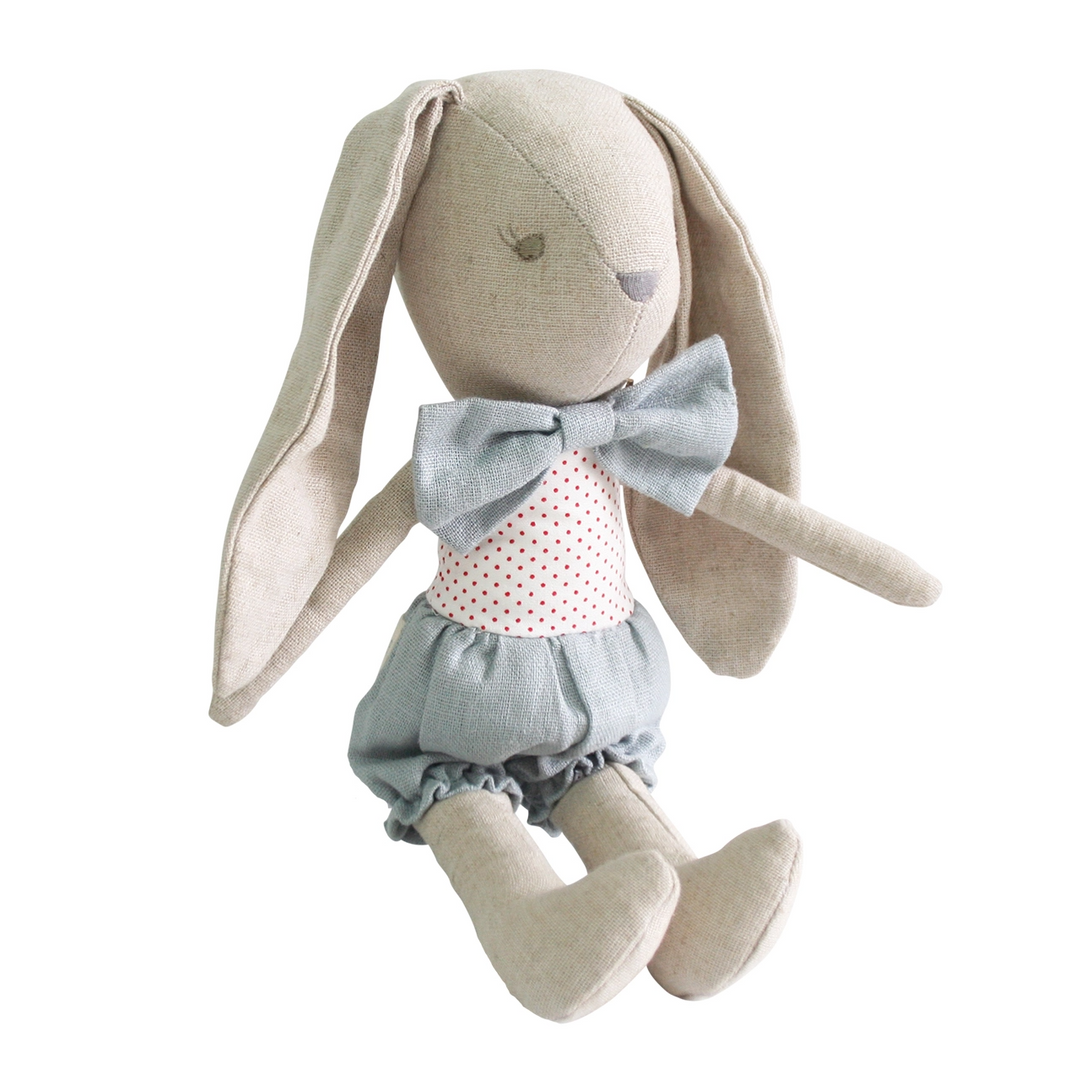 Alimrose Baby Boy Bunny 26cm - Grey Red