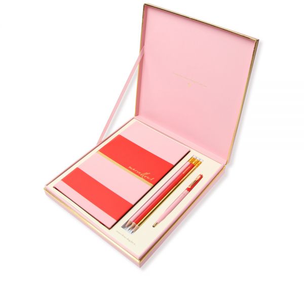 Alice Pleasance Notebook Gift Box Set - Orange and Pink – Marvellous