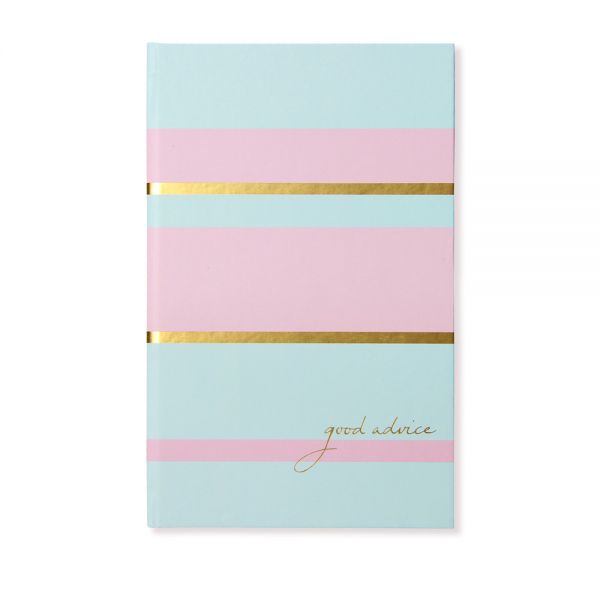 Alice Pleasance Notebook – Good Advice – Pink & Duck Egg