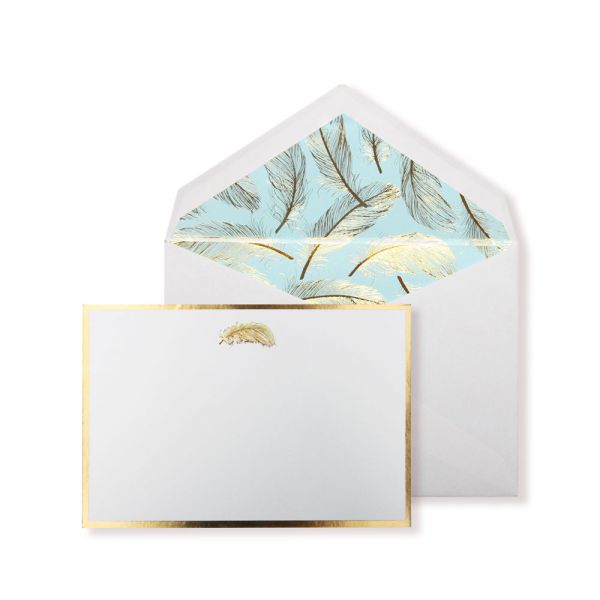 Alice Pleasance Correspondence Cards Feather Box of 10