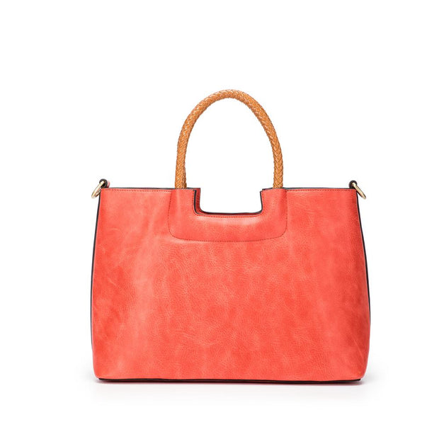 Nora 3 Piece Handbag Set - Blood Orange
