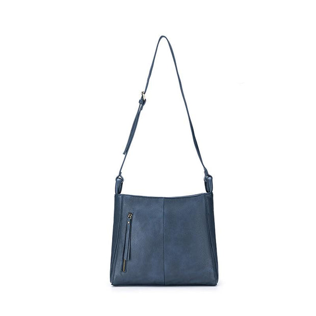 Amara 3 Piece Handbag Set - Gunmetal Blue