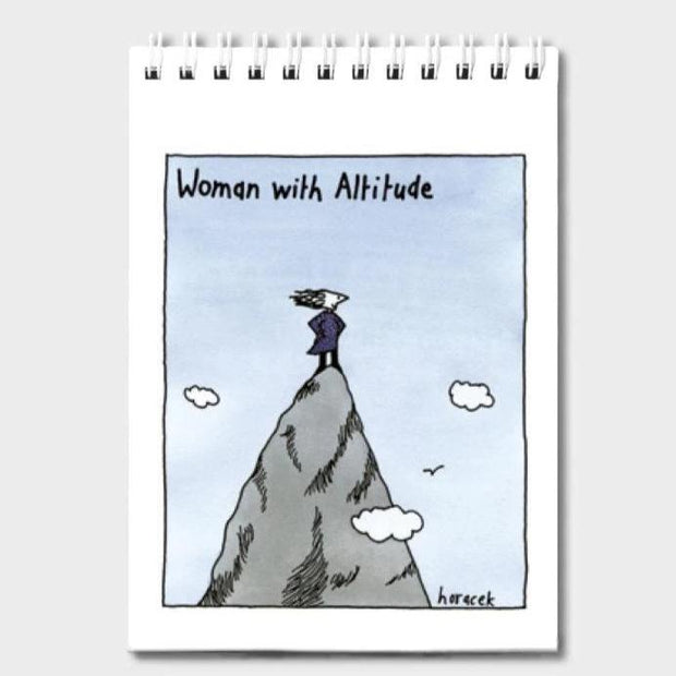 Judy Horacek Notepad - Woman With Altitude