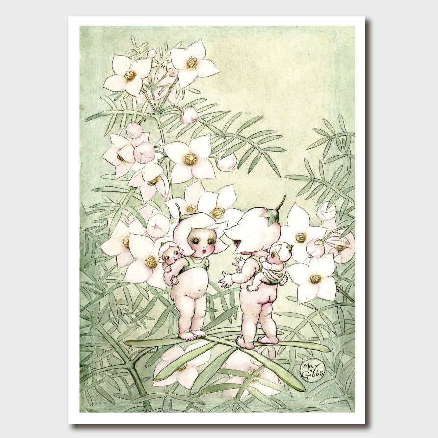 ‘A Little Pale Pink Gossip’ Gumnut Babies Card