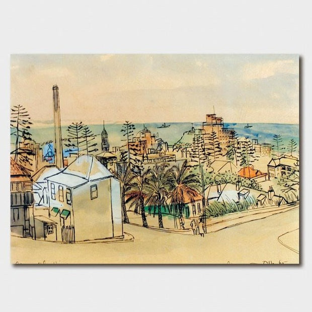 Margaret Olley Ink Newcastle View Card