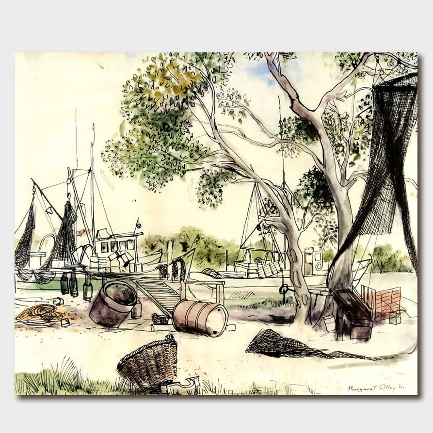 Margaret Olley Ink Tarred Net Card
