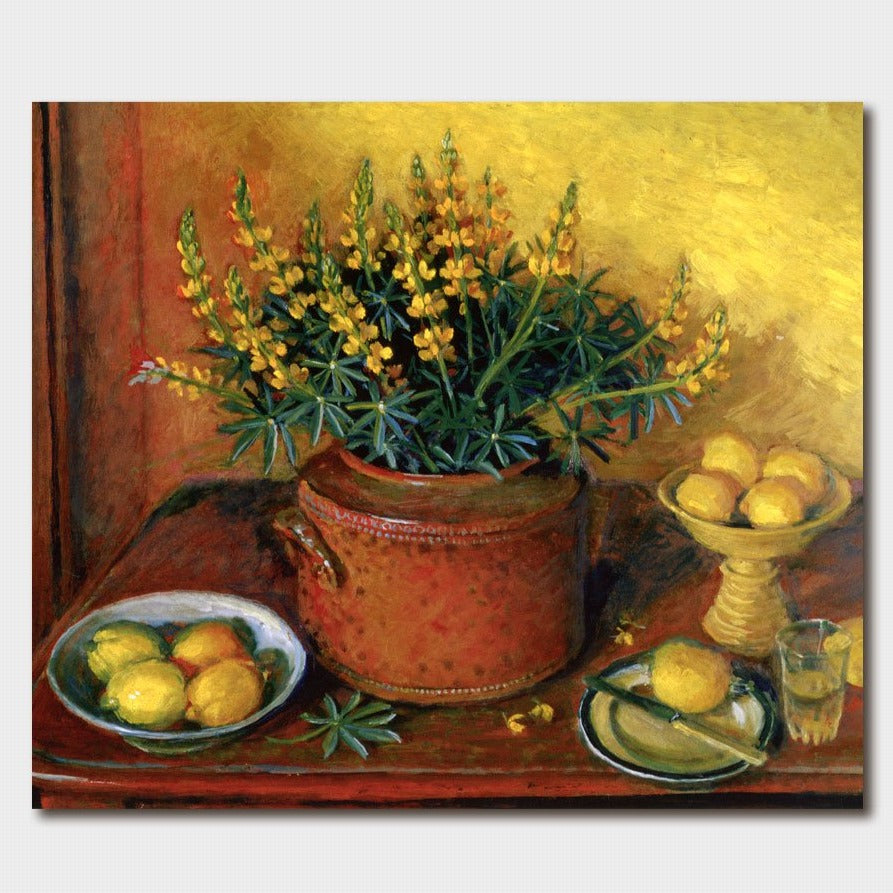 Margaret Olley Yellow Lupins Card