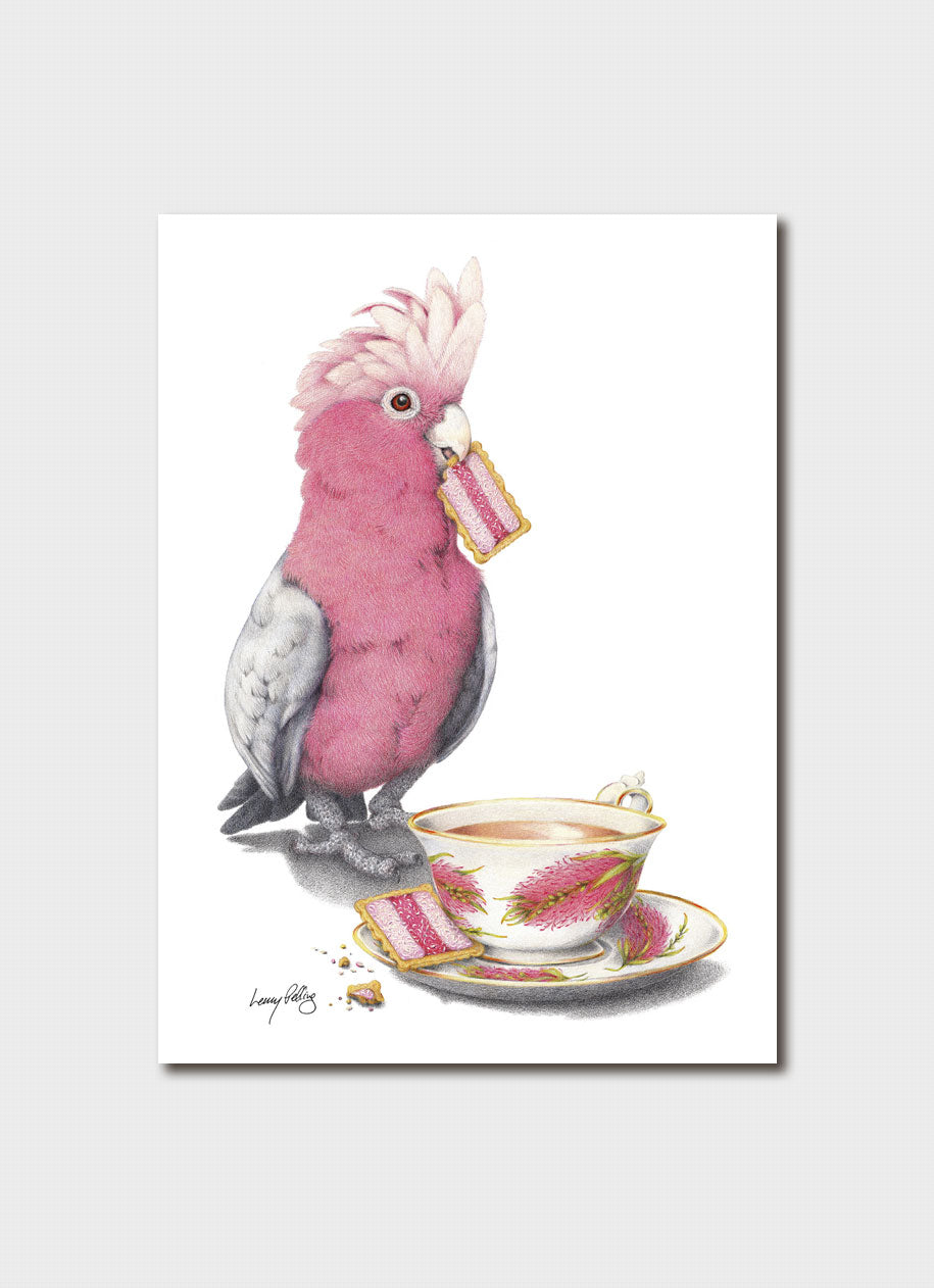Lenny Pelling Tea and Bickies Card