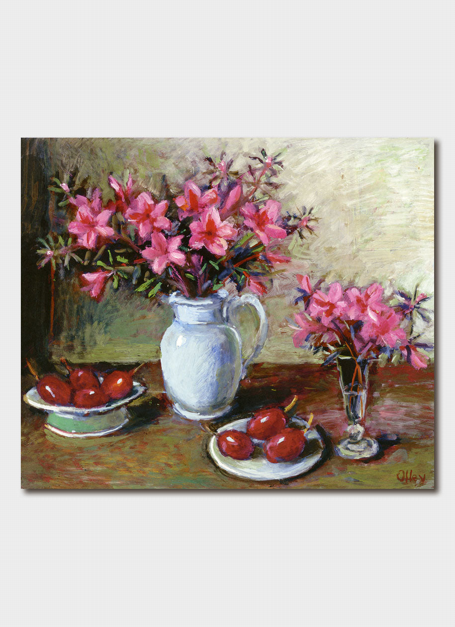 Margaret Olley Azaleas and Tamarillos Card