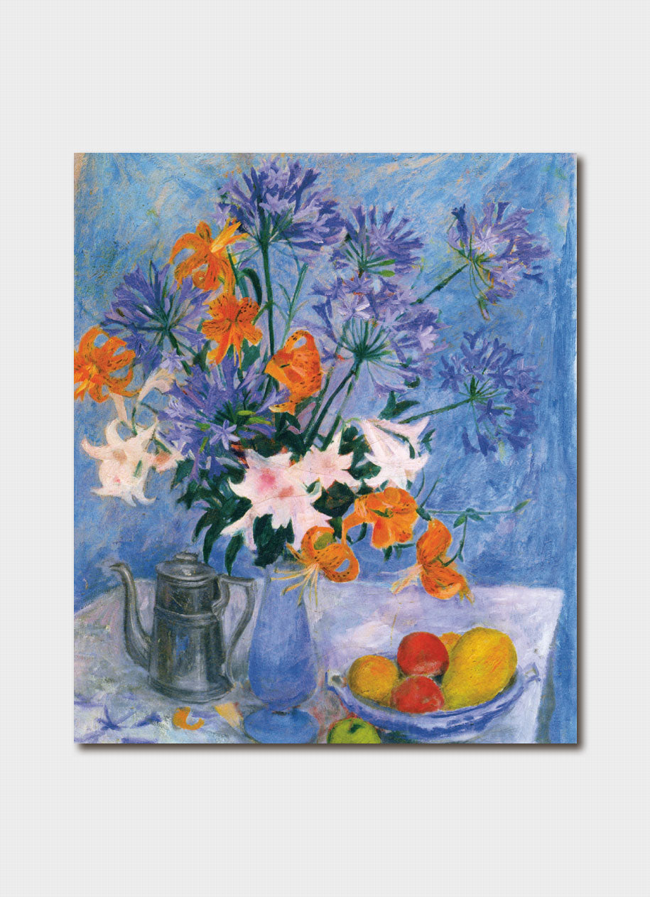 Margaret Olley Agapanthus & Tiger Lilies Card
