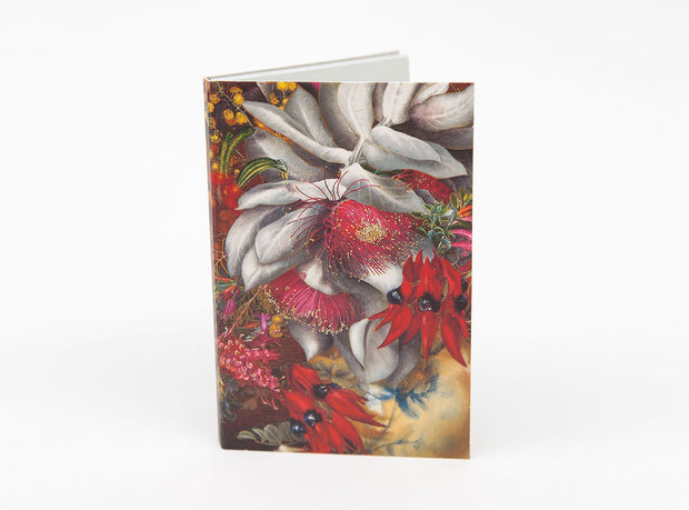 Wildflower Notepad - Crimson Gold by Bell Art