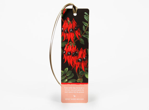 Wildflower Bookmark - Sturt Pea