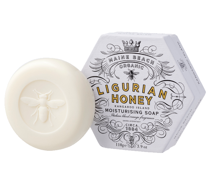 Organic Ligurian Honey Moisturising Soap 110g by Maine Beach