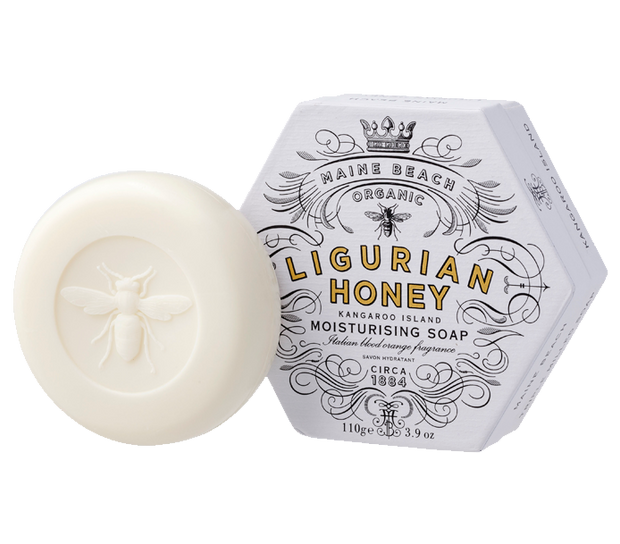 Organic Ligurian Honey Moisturising Soap 110g by Maine Beach