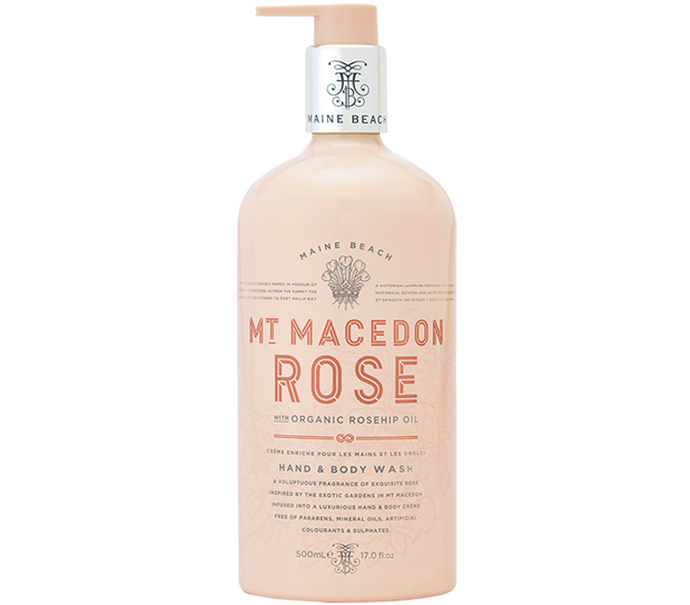 Mt Macedon Rose Hand & Body Wash 500ml by Maine Beach