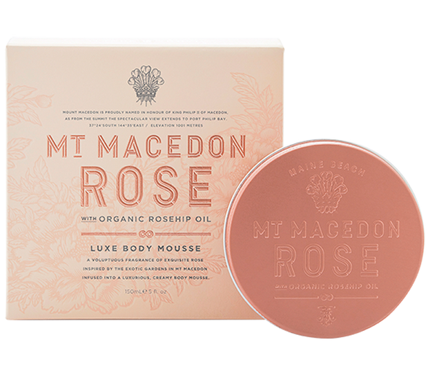 Mt Macedon Rose Body Mousse 150ml by Maine Beach