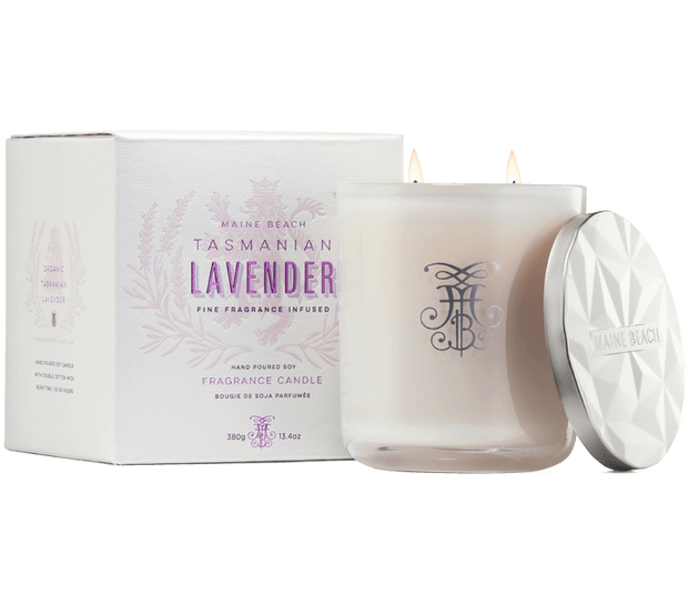 Tasmanian Lavender Soy Candle 380g by Maine Beach