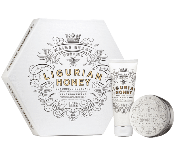 Organic Liguarian Honey Flat Pack Duo (Hand & Nail Crème/Body Mousse)