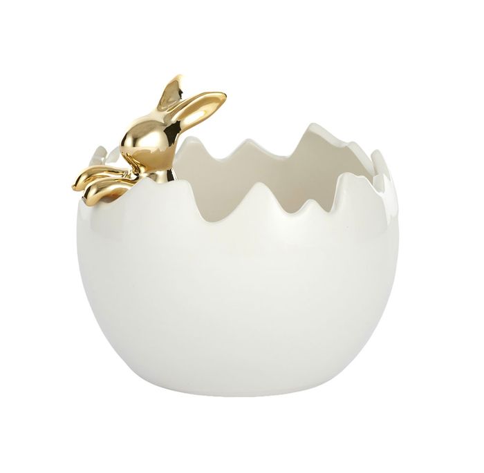Eggs Holder with Gold Bunny