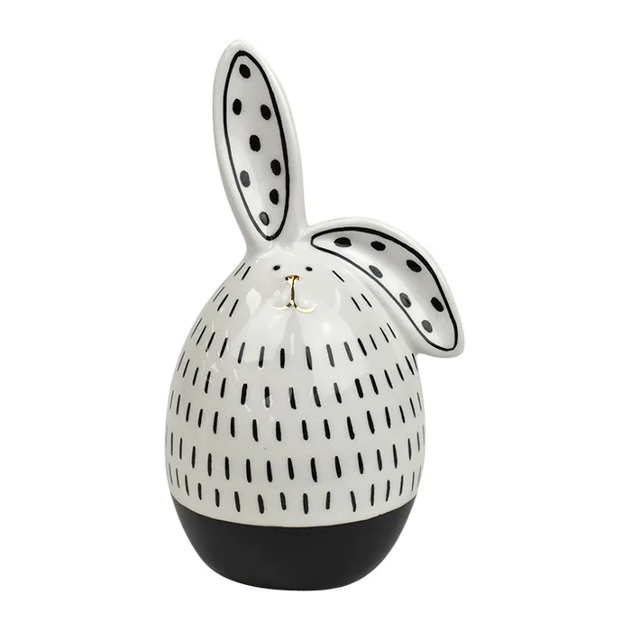 Ruby Rabbit Ceramic Sculpture