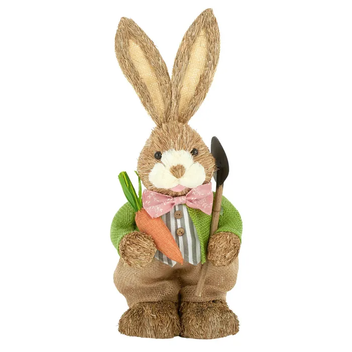 Straw Huddy Bunny with Carrots