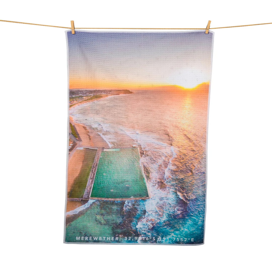 Destination Label Merewether Colours Tea Towel