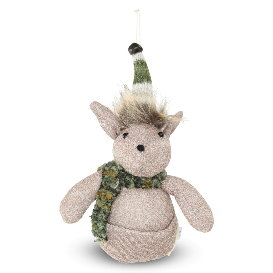 Fabric Girl Hanging Kangaroo - Moss