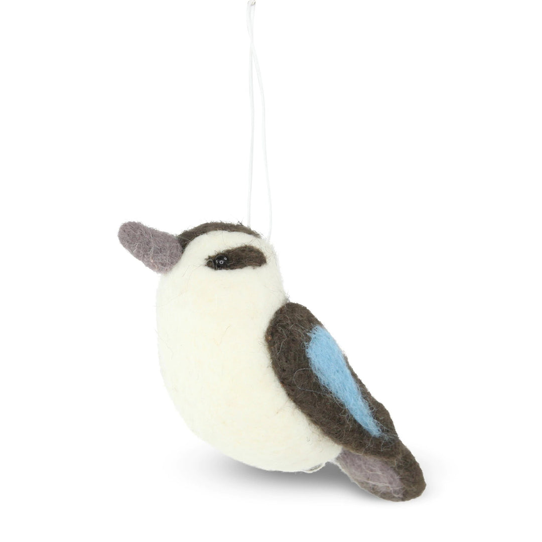 Wool Hanging Kookaburra - Brown