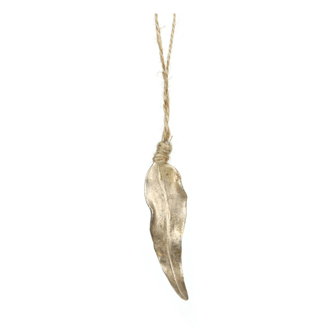 Hanging Resin - Gum Leaf - Gold