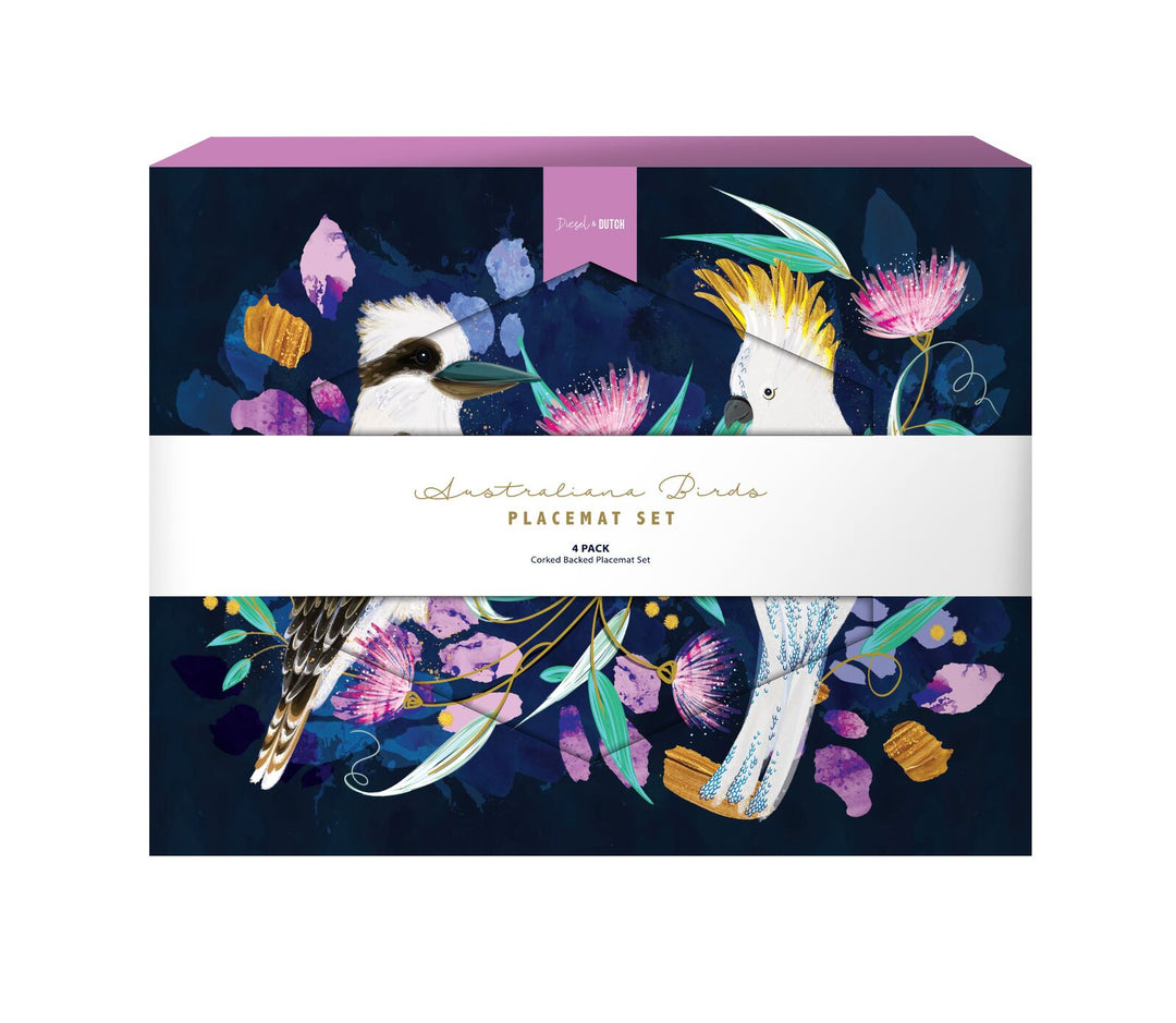Australiana Birds Placemat - Set of 4