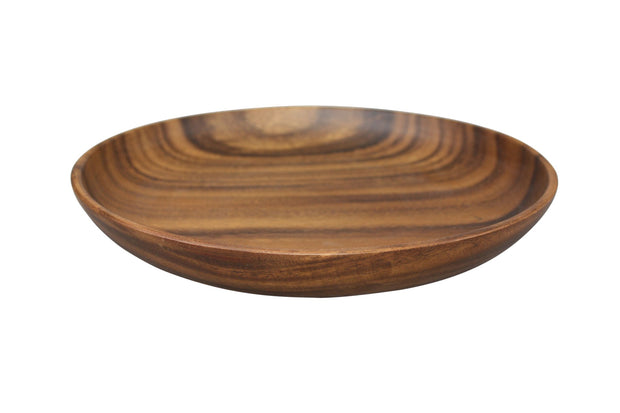 Acacia Wood Round Bowl - Low Side