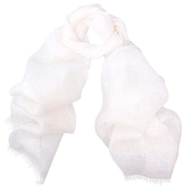 D-lux Zara Linen Wrap - White