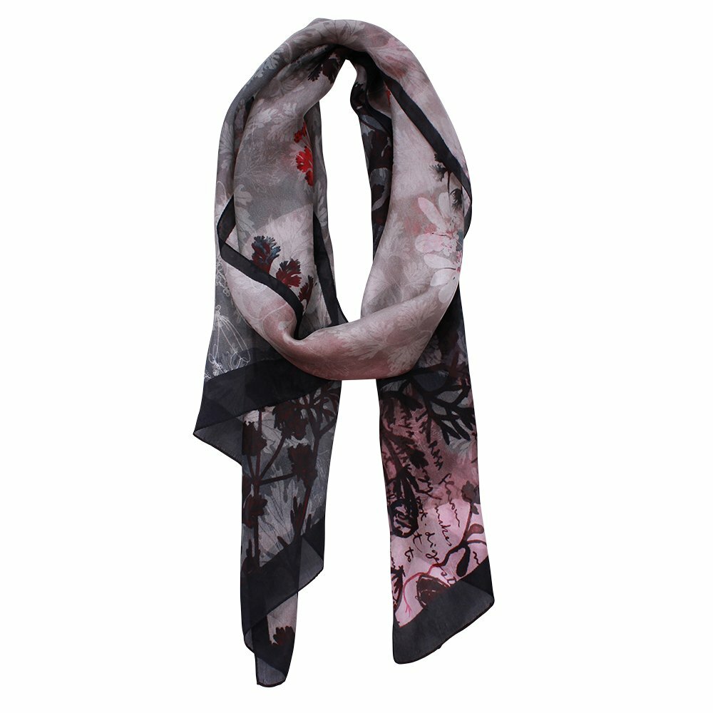 Shogun Asian Inspired Silk Digital Print Scarf