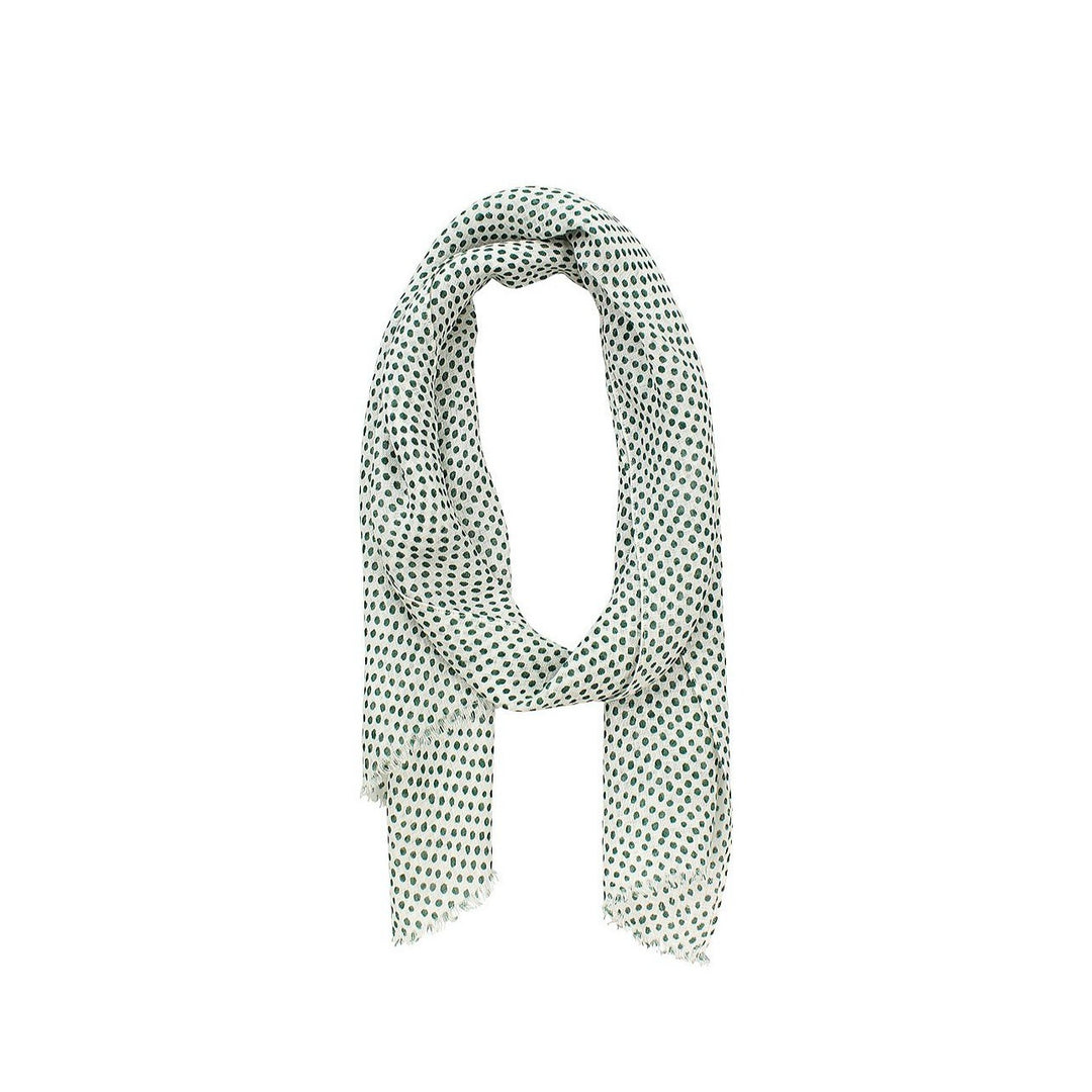 Miami Spot Hand Print Linen Scarf