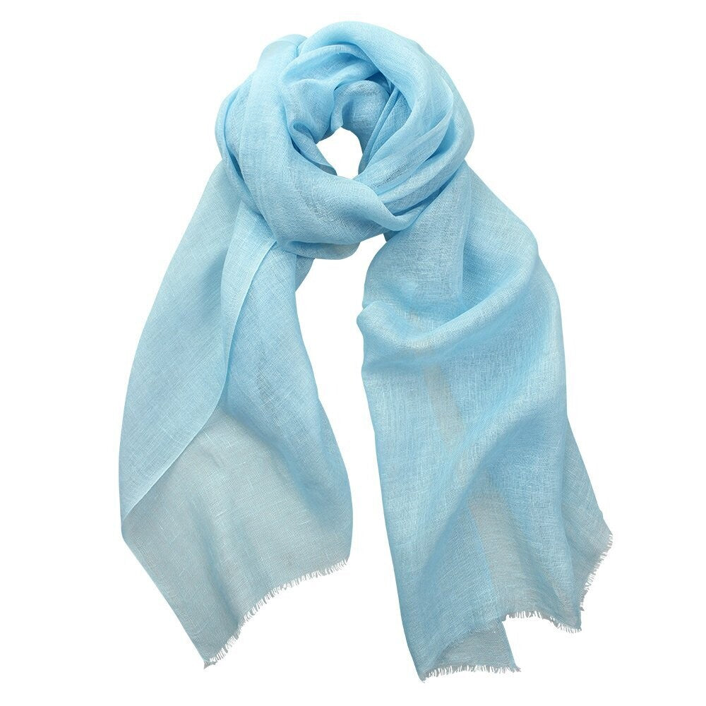 Zara Linen Wrap - Pale Blue