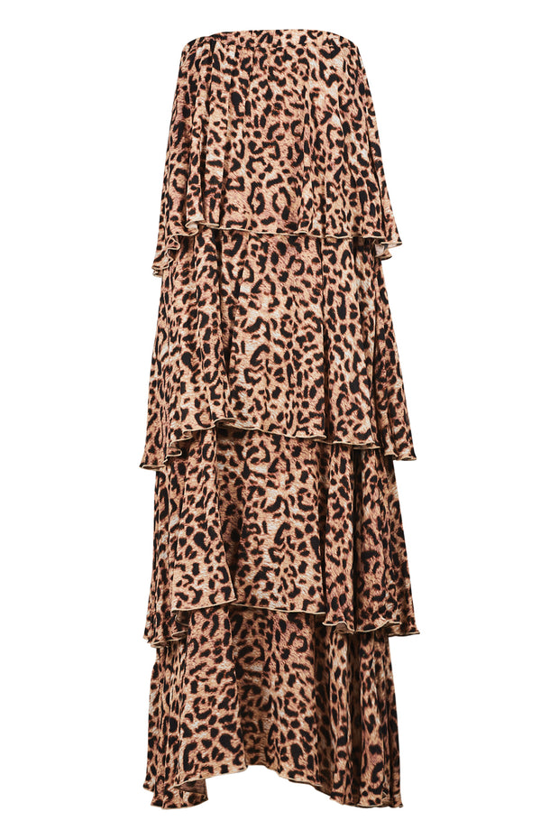 Eb & Ive Savannah Overlay Dress - Leopard
